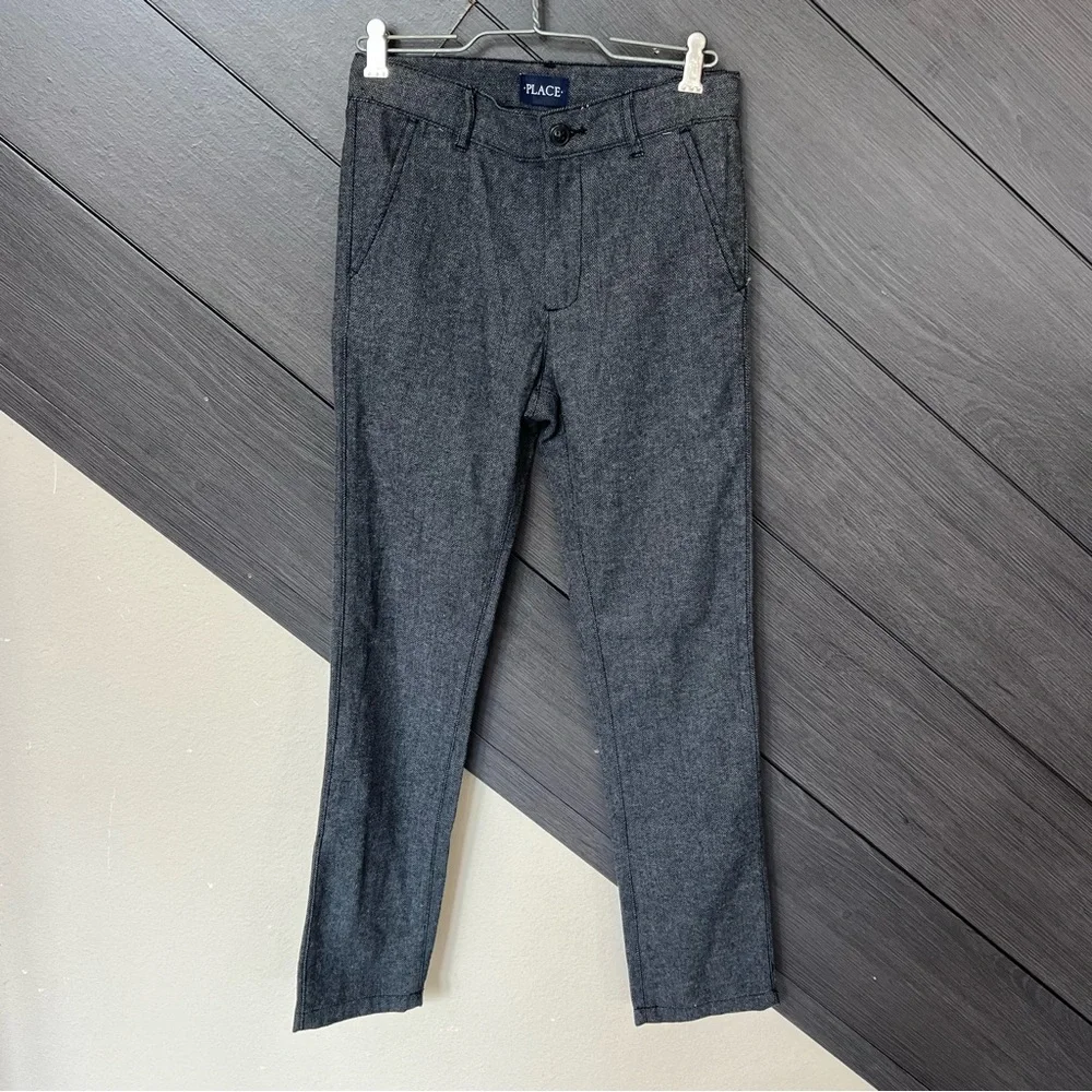 The Children's Place Herringbone Weave Dress Pants‎ 12 Slim NIB